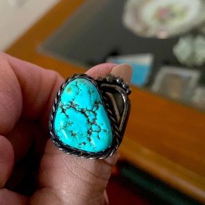 Men’s turquoise Vintage ring size 10